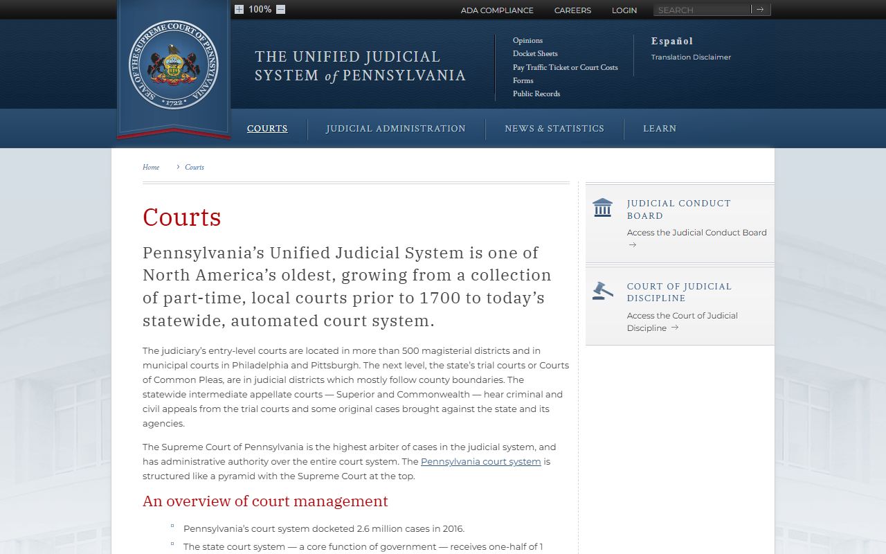 Tioga County court records Pennsylvania court list